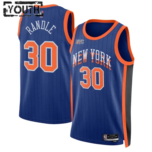 Nike Dječji Dres New York Knicks Julius Randle City Edition 2023/24 Swingman Plava Nike Dječji Dres New York Knicks Julius Randle City Edition 2023/24 Swingman Plava