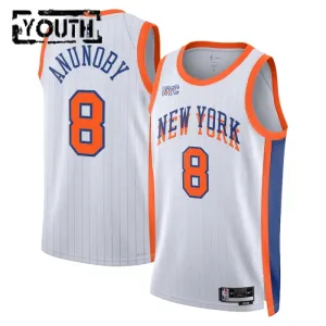 Nike Dječji Dres New York Knicks Og Anunoby City Edition 2024/25 Swingman Bijela