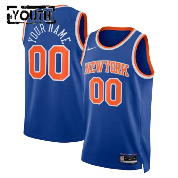 Nike Dječji Dres New York Knicks Personalizacija City Edition 2022/23 Swingman Plava Nike Dječji Dres New York Knicks Personalizacija City Edition 2022/23 Swingman Plava