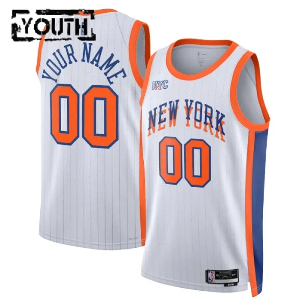 Nike Dječji Dres New York Knicks Personalizacija City Edition 2024/25 Swingman Bijela Nike Dječji Dres New York Knicks Personalizacija City Edition 2024/25 Swingman Bijela