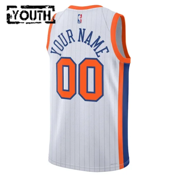 Nike Dječji Dres New York Knicks Personalizacija City Edition 2024/25 Swingman Bijela