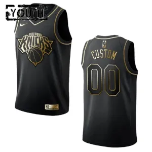 Nike Dječji Dres New York Knicks Personalizacija Golden Edition Swingman Crna