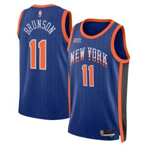 Nike Muški Dres New York Knicks Jalen Brunson City Edition 2023/24 Swingman Plava