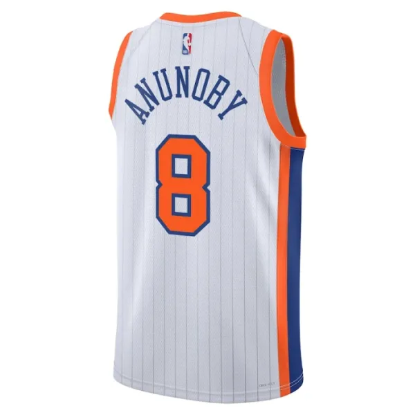 Nike Muški Dres New York Knicks Og Anunoby City Edition 2024/25 Swingman Bijela