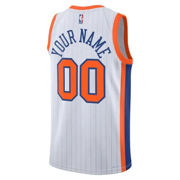 Nike Muški Dres New York Knicks Personalizacija City Edition 2024/25 Swingman Bijela