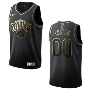 Nike Muški Dres New York Knicks Personalizacija Golden Edition Swingman Crna