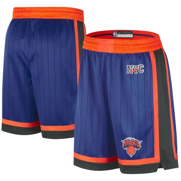 Nike Muški Kratke Hlače New York Knicks City Edition 2023/24 Swingman Plava Nike Muški Kratke Hlače New York Knicks City Edition 2023/24 Swingman Plava