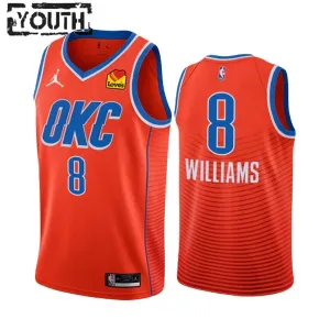Dječji Dres Oklahoma City Thunder Jalen Williams 8 Jordan Statement Edition 2022/23 Swingman NarančAsto