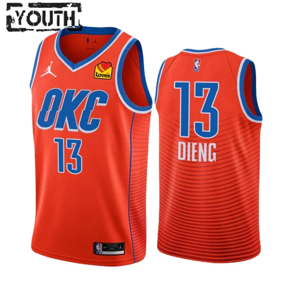 Dječji Dres Oklahoma City Thunder Ousmane Dieng 13 Jordan Statement Edition 2022/23 Swingman NarančAsto Dječji Dres Oklahoma City Thunder Ousmane Dieng 13 Jordan Statement Edition 2022/23 Swingman NarančAsto