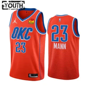 Dječji Dres Oklahoma City Thunder Tre Mann 23 Jordan Statement Edition 2022/23 Swingman NarančAsto
