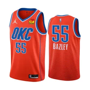 Muški Dres Oklahoma City Thunder Darius Bazley 55 Jordan Statement Edition 2022/23 Swingman NarančAsto