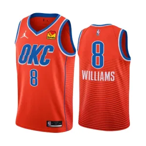Muški Dres Oklahoma City Thunder Jalen Williams 8 Jordan Statement Edition 2022/23 Swingman NarančAsto Muški Dres Oklahoma City Thunder Jalen Williams 8 Jordan Statement Edition 2022/23 Swingman NarančAsto