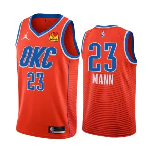 Muški Dres Oklahoma City Thunder Tre Mann 23 Jordan Statement Edition 2022/23 Swingman NarančAsto