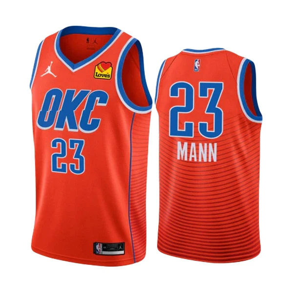 Muški Dres Oklahoma City Thunder Tre Mann 23 Jordan Statement Edition 2022/23 Swingman NarančAsto Muški Dres Oklahoma City Thunder Tre Mann 23 Jordan Statement Edition 2022/23 Swingman NarančAsto