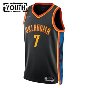 Nike Dječji Dres Oklahoma City Thunder Chet Holmgren City Edition 2024/25 Swingman Crna