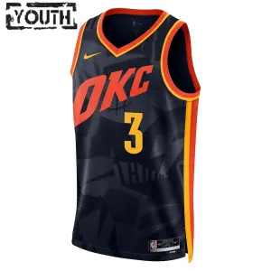 Nike Dječji Dres Oklahoma City Thunder Josh Giddey City Edition 2023/24 Swingman Crna