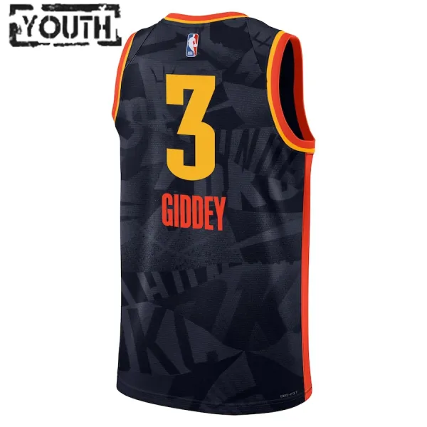 Nike Dječji Dres Oklahoma City Thunder Josh Giddey City Edition 2023/24 Swingman Crna