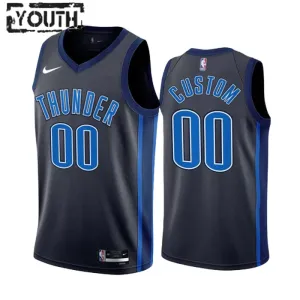 Nike Dječji Dres Oklahoma City Thunder Personalizacija City Edition 2022/23 Swingman Crna