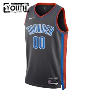 Nike Dječji Dres Oklahoma City Thunder Personalizacija City Edition 2022/23 Swingman Crna