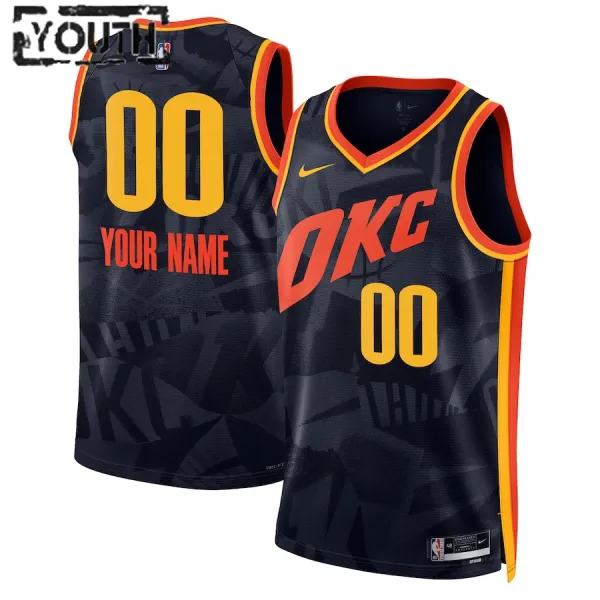 Nike Dječji Dres Oklahoma City Thunder Personalizacija City Edition 2023/24 Swingman Navy Nike Dječji Dres Oklahoma City Thunder Personalizacija City Edition 2023/24 Swingman Navy