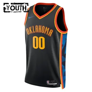 Nike Dječji Dres Oklahoma City Thunder Personalizacija City Edition 2024/25 Swingman Crna
