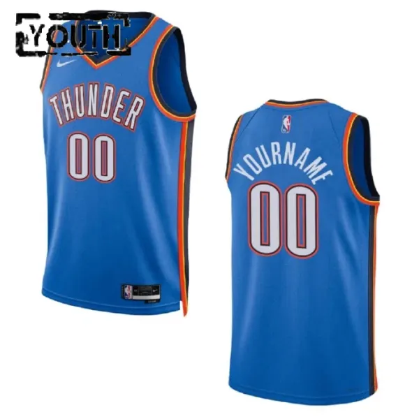 Nike Dječji Dres Oklahoma City Thunder Personalizacija Icon Edition 2022/23 Swingman Plava Nike Dječji Dres Oklahoma City Thunder Personalizacija Icon Edition 2022/23 Swingman Plava