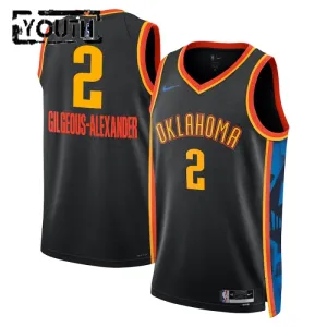 Nike Dječji Dres Oklahoma City Thunder Shai Gilgeous Alexander City Edition 2024/25 Swingman Crna