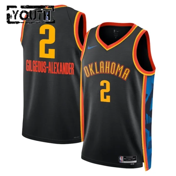 Nike Dječji Dres Oklahoma City Thunder Shai Gilgeous Alexander City Edition 2024/25 Swingman Crna Nike Dječji Dres Oklahoma City Thunder Shai Gilgeous Alexander City Edition 2024/25 Swingman Crna