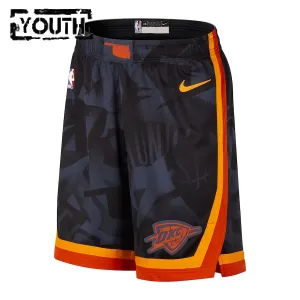 Nike Dječji Kratke Hlače Oklahoma City Thunder City Edition 2023/24 Swingman Navy