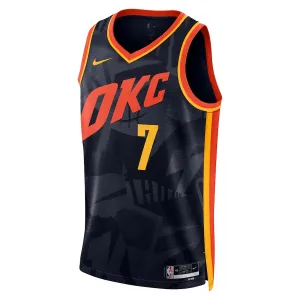 Nike Muški Dres Oklahoma City Thunder Chet Holmgren City Edition 2023/24 Swingman Crna