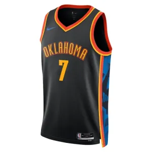 Nike Muški Dres Oklahoma City Thunder Chet Holmgren City Edition 2024/25 Swingman Crna