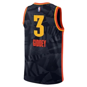 Nike Muški Dres Oklahoma City Thunder Josh Giddey City Edition 2023/24 Swingman Crna