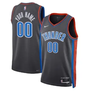 Nike Muški Dres Oklahoma City Thunder Personalizacija City Edition 2022/23 Swingman Crna