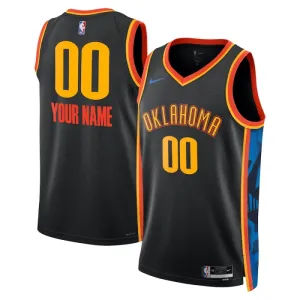 Nike Muški Dres Oklahoma City Thunder Personalizacija City Edition 2024/25 Swingman Crna