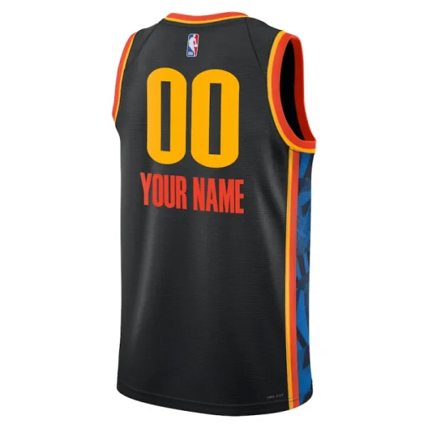 Nike Muški Dres Oklahoma City Thunder Personalizacija City Edition 2024/25 Swingman Crna