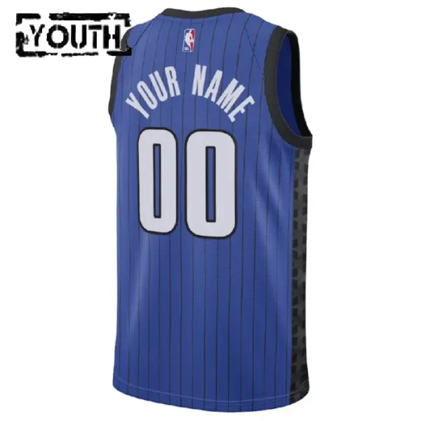 Dječji Dres Orlando Magic Jordan Personalizacija Statement Edition Swingman Plava