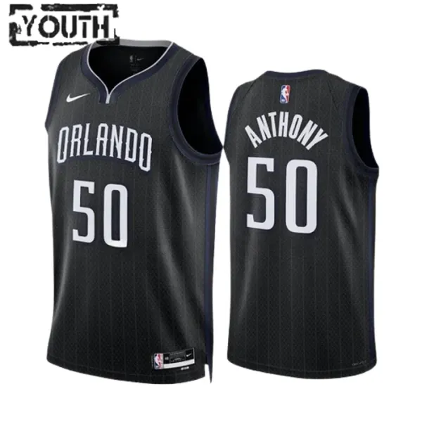 Nike Dječji Dres Orlando Magic Cole Anthony 50 City Edition 2022/23 Swingman Crna Nike Dječji Dres Orlando Magic Cole Anthony 50 City Edition 2022/23 Swingman Crna