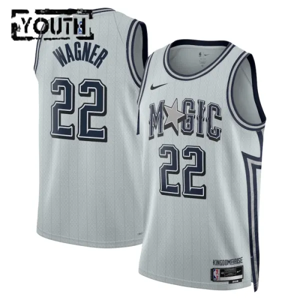 Nike Dječji Dres Orlando Magic Franz Wagner City Edition 2024/25 Swingman Sivo Nike Dječji Dres Orlando Magic Franz Wagner City Edition 2024/25 Swingman Sivo
