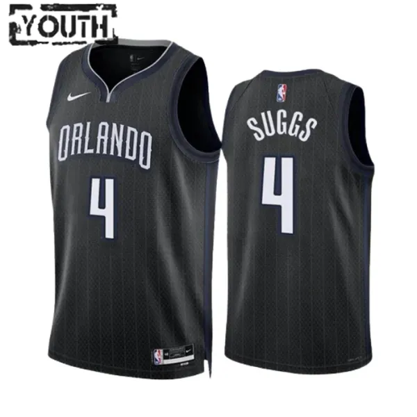 Nike Dječji Dres Orlando Magic Jalen Suggs 4 City Edition 2022/23 Swingman Crna Nike Dječji Dres Orlando Magic Jalen Suggs 4 City Edition 2022/23 Swingman Crna