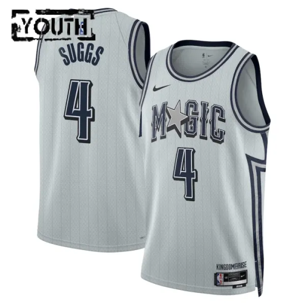 Nike Dječji Dres Orlando Magic Jalen Suggs City Edition 2024/25 Swingman Sivo Nike Dječji Dres Orlando Magic Jalen Suggs City Edition 2024/25 Swingman Sivo