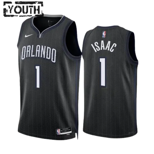 Nike Dječji Dres Orlando Magic Jonathan Isaac 1 City Edition 2022/23 Swingman Crna Nike Dječji Dres Orlando Magic Jonathan Isaac 1 City Edition 2022/23 Swingman Crna