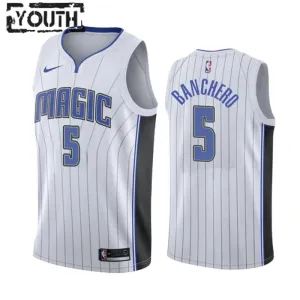 Nike Dječji Dres Orlando Magic Paolo Banchero 5 Association Edition Swingman Bijela