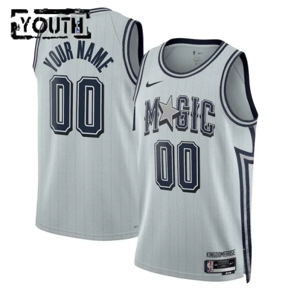 Nike Dječji Dres Orlando Magic Personalizacija City Edition 2024/25 Swingman Sivo Nike Dječji Dres Orlando Magic Personalizacija City Edition 2024/25 Swingman Sivo