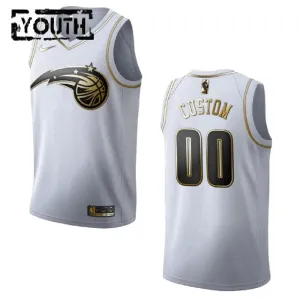 Nike Dječji Dres Orlando Magic Personalizacija Golden Edition Swingman Bijela