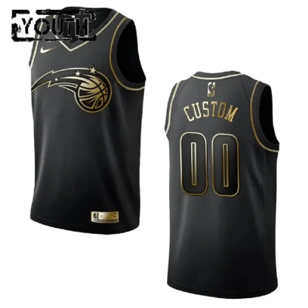 Nike Dječji Dres Orlando Magic Personalizacija Golden Edition Swingman Crna Nike Dječji Dres Orlando Magic Personalizacija Golden Edition Swingman Crna