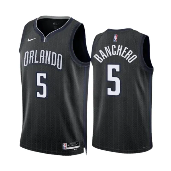 Nike Muški Dres Orlando Magic Paolo Banchero 5 City Edition 2022/23 Swingman Crna Nike Muški Dres Orlando Magic Paolo Banchero 5 City Edition 2022/23 Swingman Crna