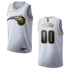 Nike Muški Dres Orlando Magic Personalizacija Golden Edition Swingman Bijela
