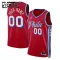 Dječji Dres Philadelphia 76ers Jordan Personalizacija Statement Edition Swingman Crvena