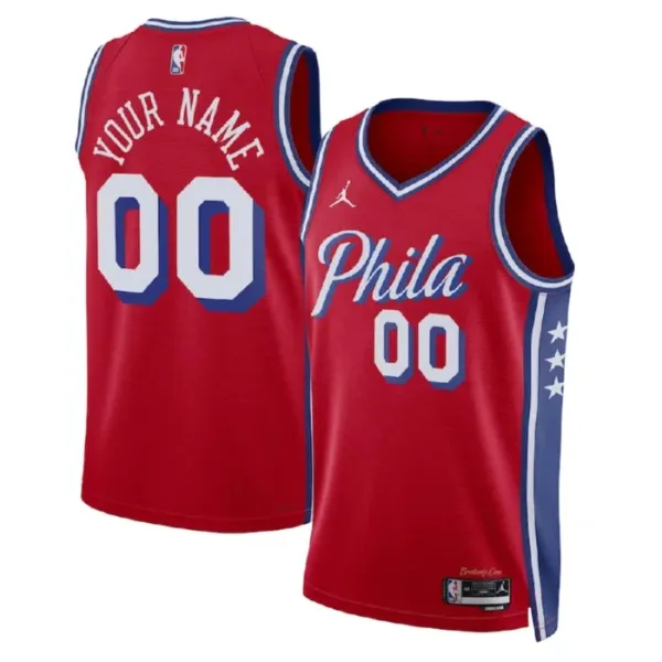 Muški Dres Philadelphia 76ers Jordan Personalizacija Statement Edition Swingman Crvena Muški Dres Philadelphia 76ers Jordan Personalizacija Statement Edition Swingman Crvena