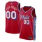 Muški Dres Philadelphia 76ers Jordan Personalizacija Statement Edition Swingman Crvena